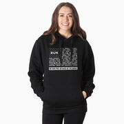 Statement Fleece Hoodie - We Run Free Because of the Brave