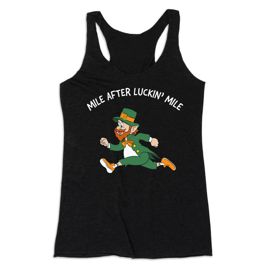 Women's Everyday Tank Top - Mile After Luckin Mile