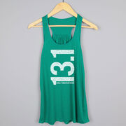Flowy Racerback Tank Top - 13.1 Half Marathon Vertical