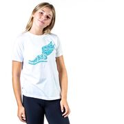 Cross Country Short Sleeve T-Shirt - Winged Foot Inspirational Words