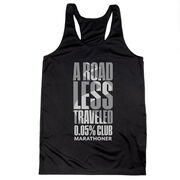 Women's Racerback Performance Tank Top - A Road Less Traveled - Marathoner