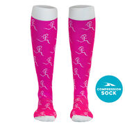 Run Girl Run Compression Knee Socks