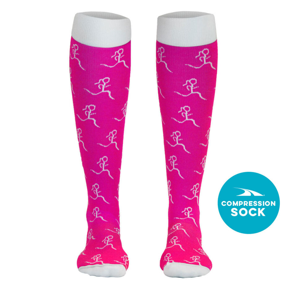 Run Girl Run Compression Knee Socks