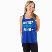 Flowy Racerback Tank Top - One Bad Mother Runner (Bold)