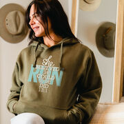 Statement Fleece Hoodie -  She Believed She Could So She Did 13.1