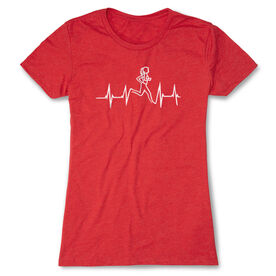 Womens Everyday Runners Tee Heart Beat Female Runner