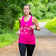 Women's Racerback Performance Tank Top - Flock It Just Run