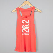 Flowy Racerback Tank Top - Chicago 26.2 Vertical