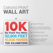 Running Canvas Wall Art - Math Miles 10K