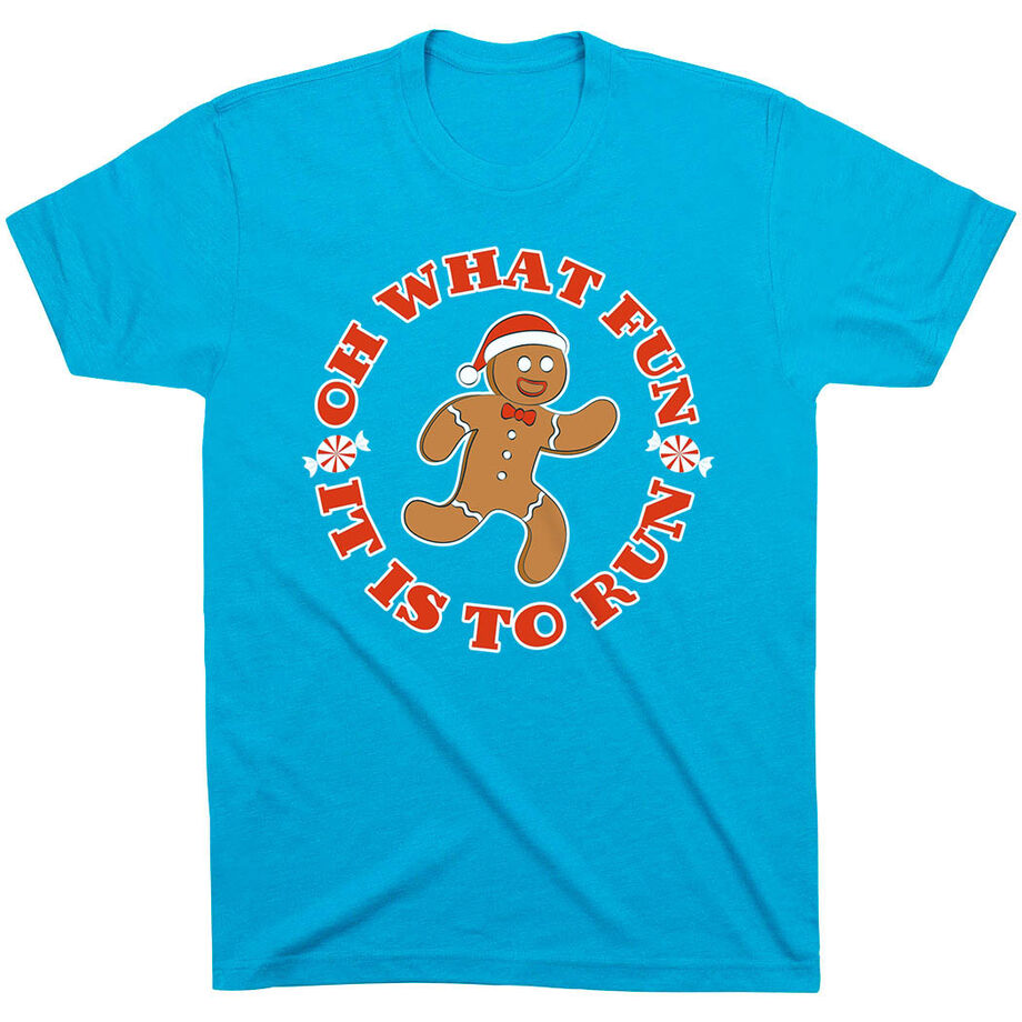 Running Short Sleeve T-Shirt - Oh What Fun It Is To Run