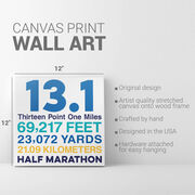 Running Canvas Wall Art - Math Miles 13.1
