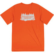 Men's Running Short Sleeve Performance Tee - Into the Forest I Must Go Running