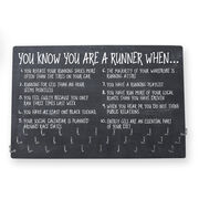 Running Large Hooked on Medals Hanger - You Know You're a Runner