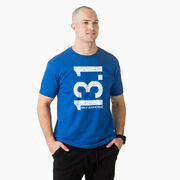 Running Short Sleeve T-Shirt - 13.1 Half Marathon Vertical 