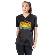 Women's Short Sleeve Tech Tee - Here Comes The Sun