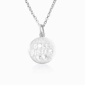 Sterling Silver Sole Sister Runners Artisan Necklace