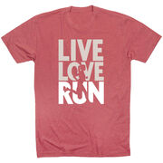 Running Short Sleeve T-Shirt - Live Love Run Silhouette