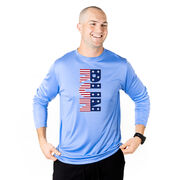 Men's Running Long Sleeve Tech Tee - Patriotic Run