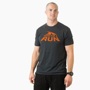 Running Short Sleeve T-Shirt - Gone For a Run&reg; Logo (Orange) 