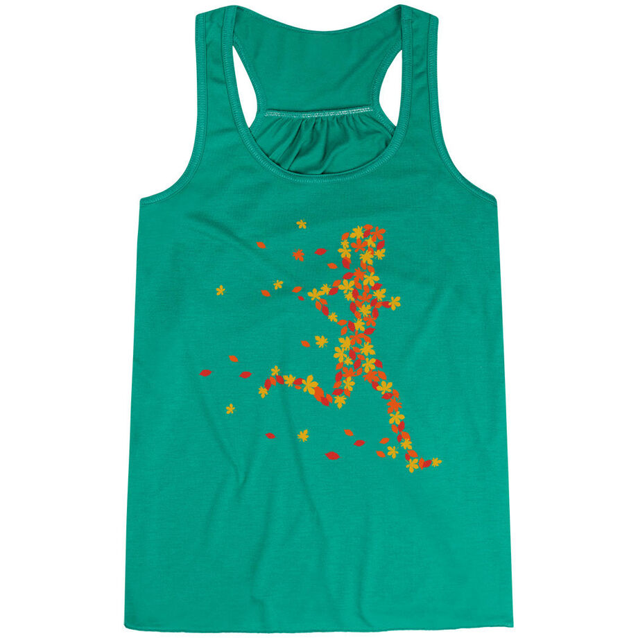 Flowy Racerback Tank Top - Autumn Runner Girl