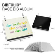 BibFOLIO® Race Bib Album - She Believed She Could