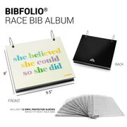 BibFOLIO&reg; Race Bib Album - She Believed She Could