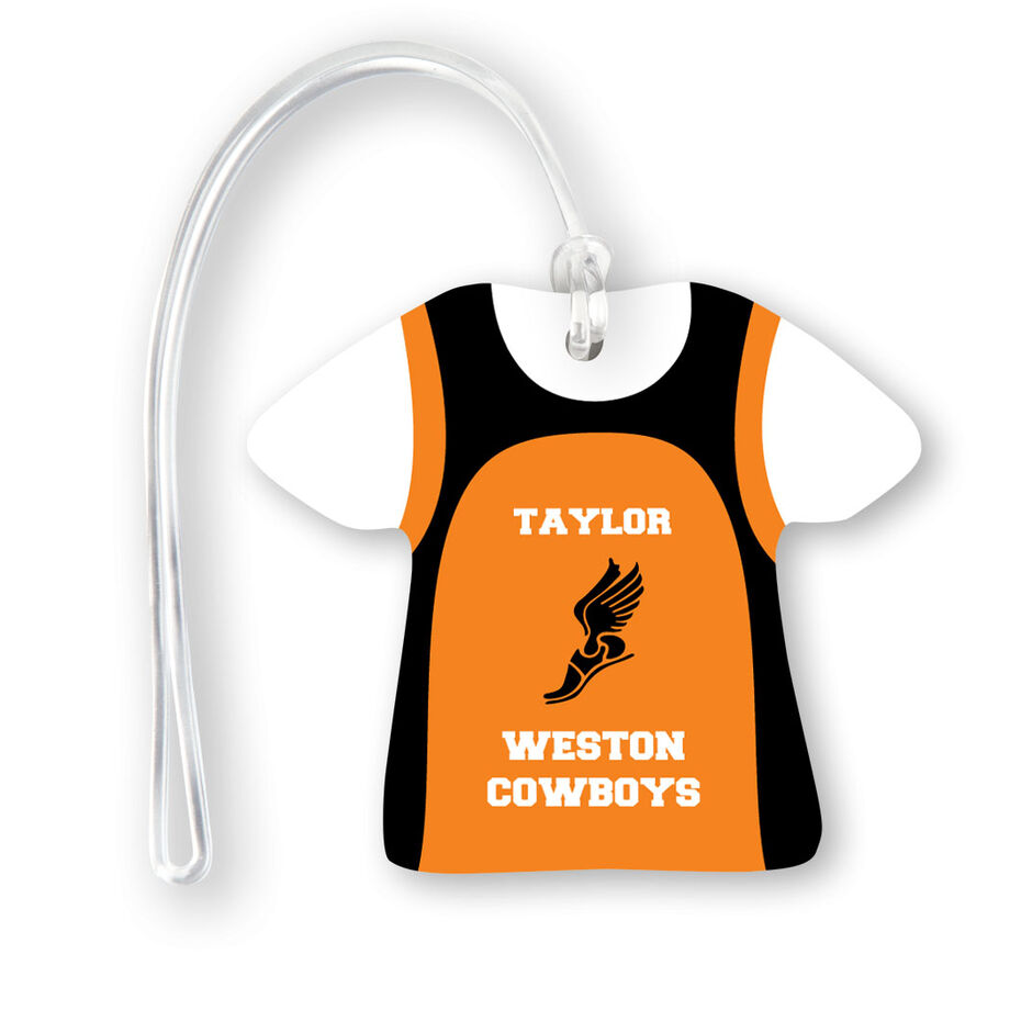 Track &amp; Field Jersey Bag/Luggage Tag - Personalized Singlet - Personalization Image