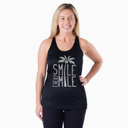 Women's Racerback Performance Tank Top - Smile Every Mile