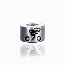 Sterling Silver Cyclist Large Hole Bead