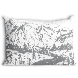 Running Pillowcase - Mountain Sketch