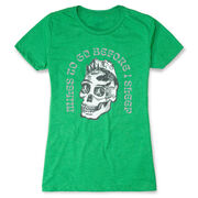 Women's Everyday Runners Tee - Miles To Go Before I Sleep - Skull