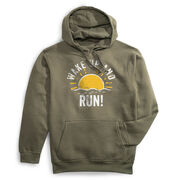 Statement Fleece Hoodie -  Wake Up And Run