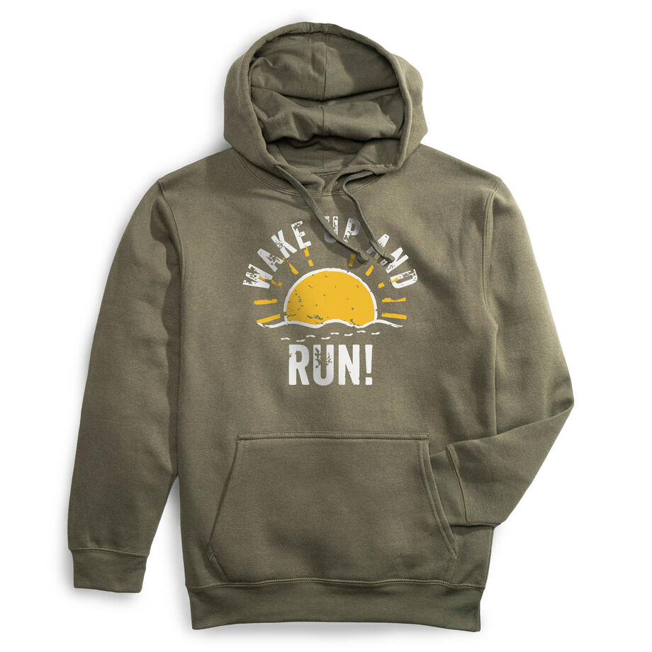 Statement Fleece Hoodie -  Wake Up And Run