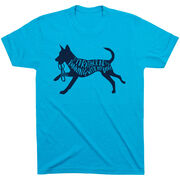 Running Short Sleeve T-Shirt - I'd Rather Be Running with My Dog