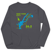 Men's Running Long Sleeve Performance Tee - New York City Route