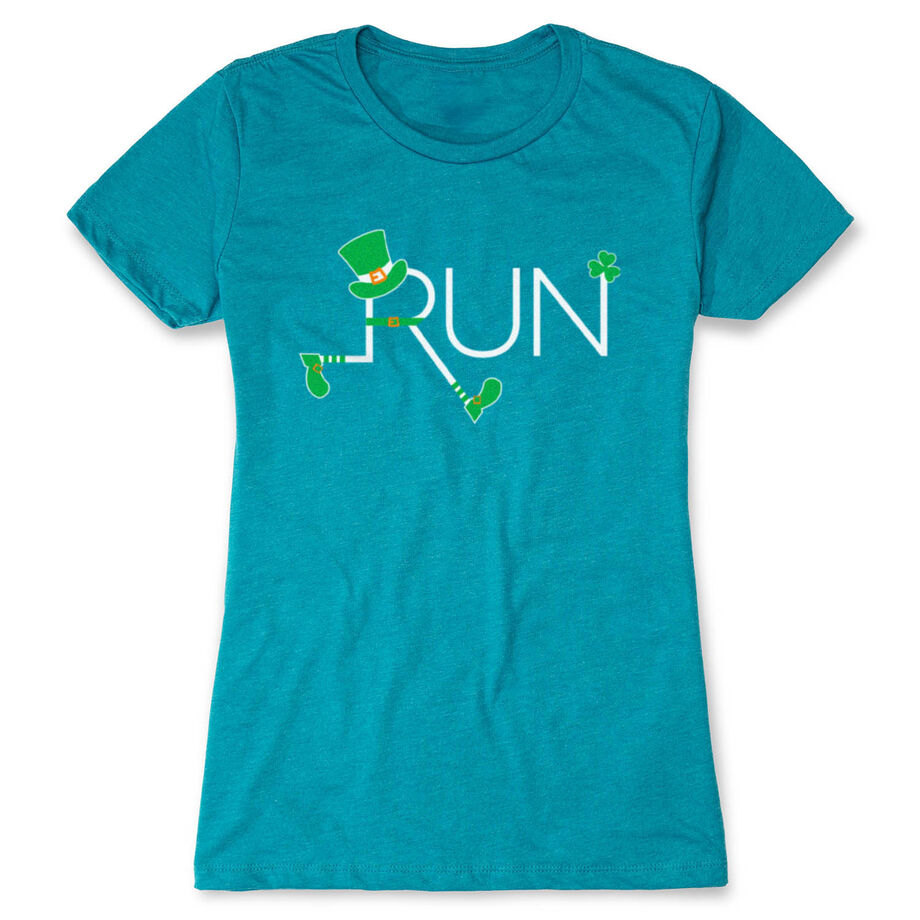 Running Women's Everyday Tee - Let's Run Lucky