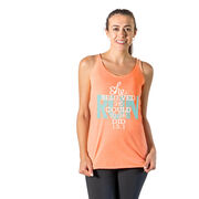 Women's Everyday Tank Top - She Believed She Could So She Did 13.1