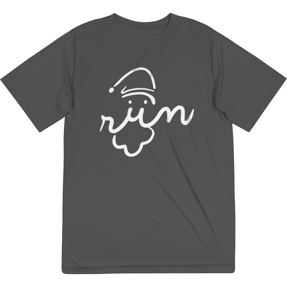 Men's Running Short Sleeve Tech Tee - Santa Run Face