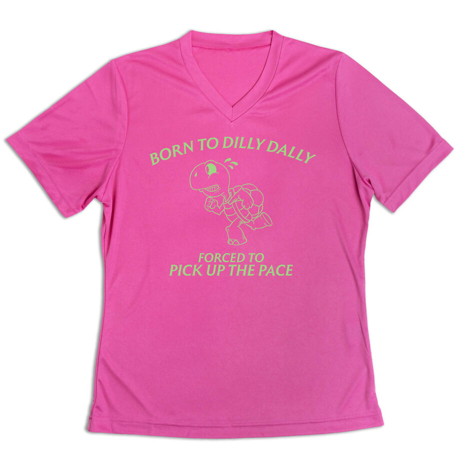 Women's Short Sleeve Tech Tee - Born to Dilly Dally