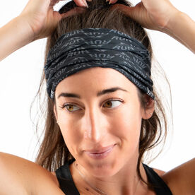 Running Multifunctional Headwear - Gone For a Run® Logo Gray RokBAND