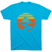 Running Short Sleeve T-Shirt - Run Trails Sunset