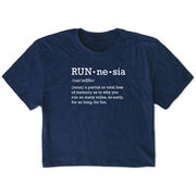 Running Short Sleeve Crop Tee - RUNnesia
