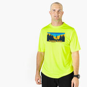 Men's Running Short Sleeve Performance Tee - Happy Hour Runner