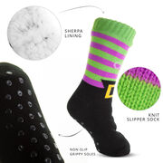 Witch Slipper Socks with Sherpa Lining