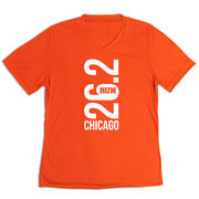 Women's Short Sleeve Tech Tee - Chicago 26.2 Vertical