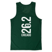 Men's Running Performance Tank Top - Chicago 26.2 Vertical