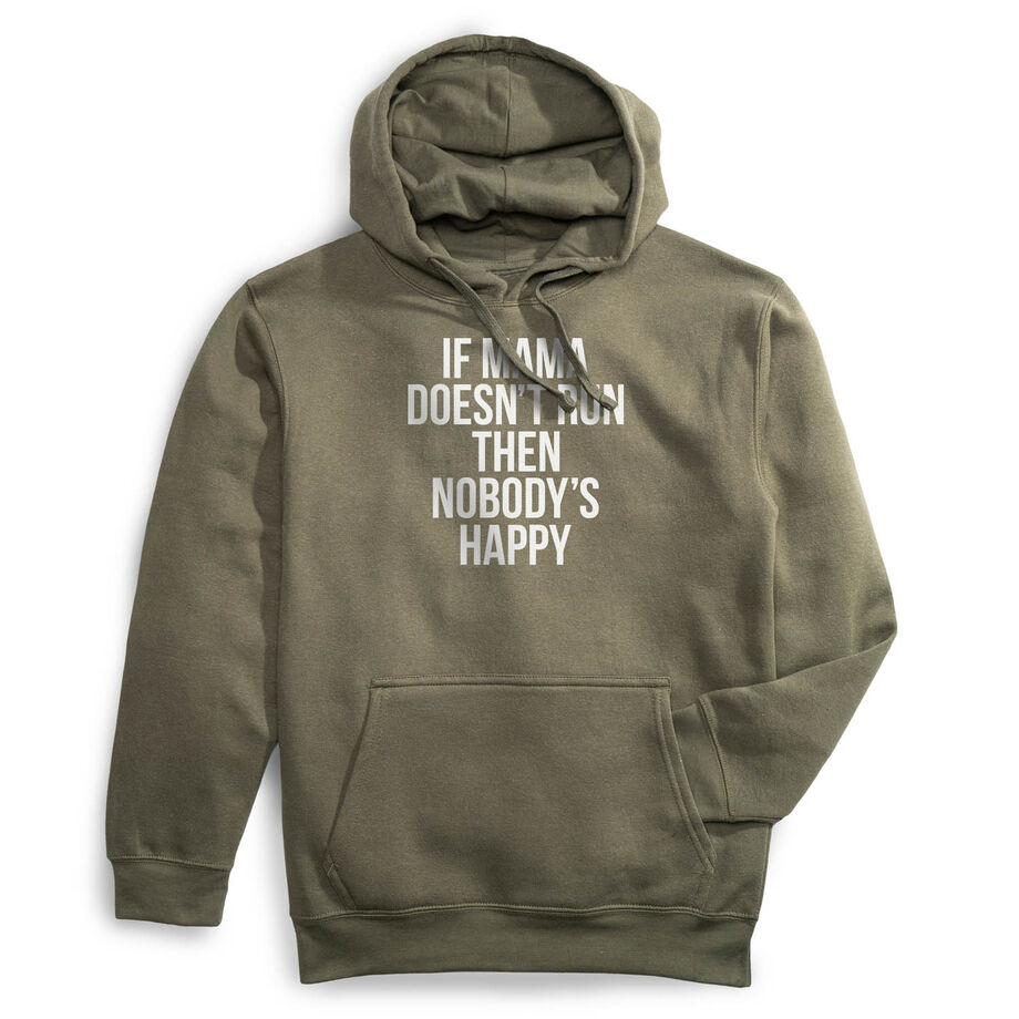 Statement Fleece Hoodie -  If Mama Doesn't Run