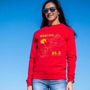 Running Raglan Crew Neck Pullover - Boston Route