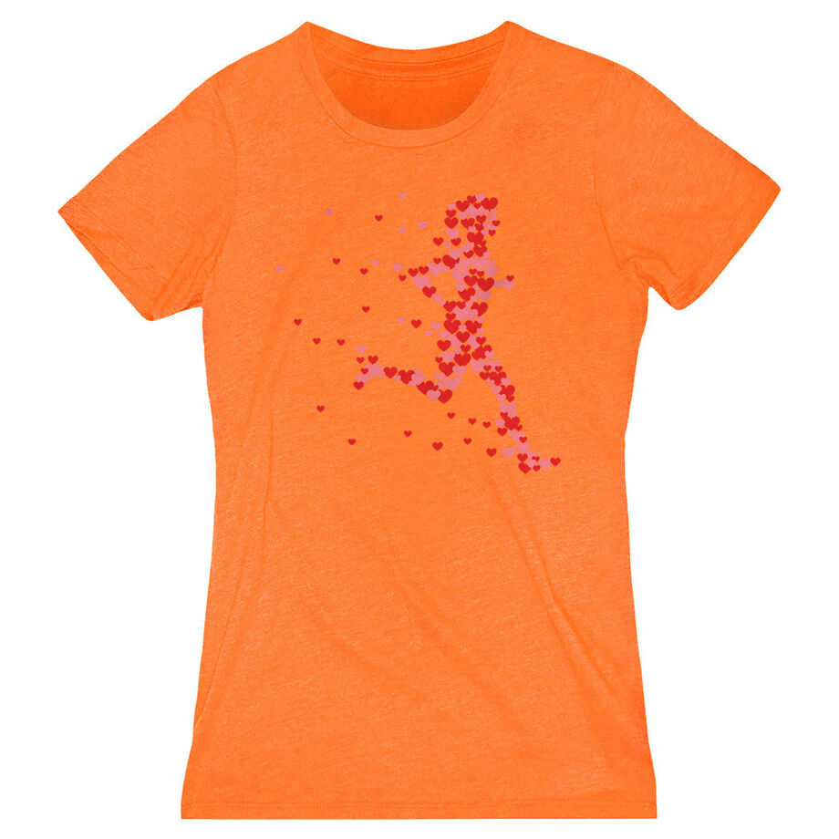 Women's Everyday Runners Tee - Heartfelt Runner Girl