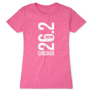 Women's Everyday Runners Tee - Chicago 26.2 Vertical